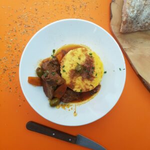 La Popote Du Jour-Bœuf provençal-polenta crémeuse-Cuisine Fraiche Livree chez vous a Condrieu